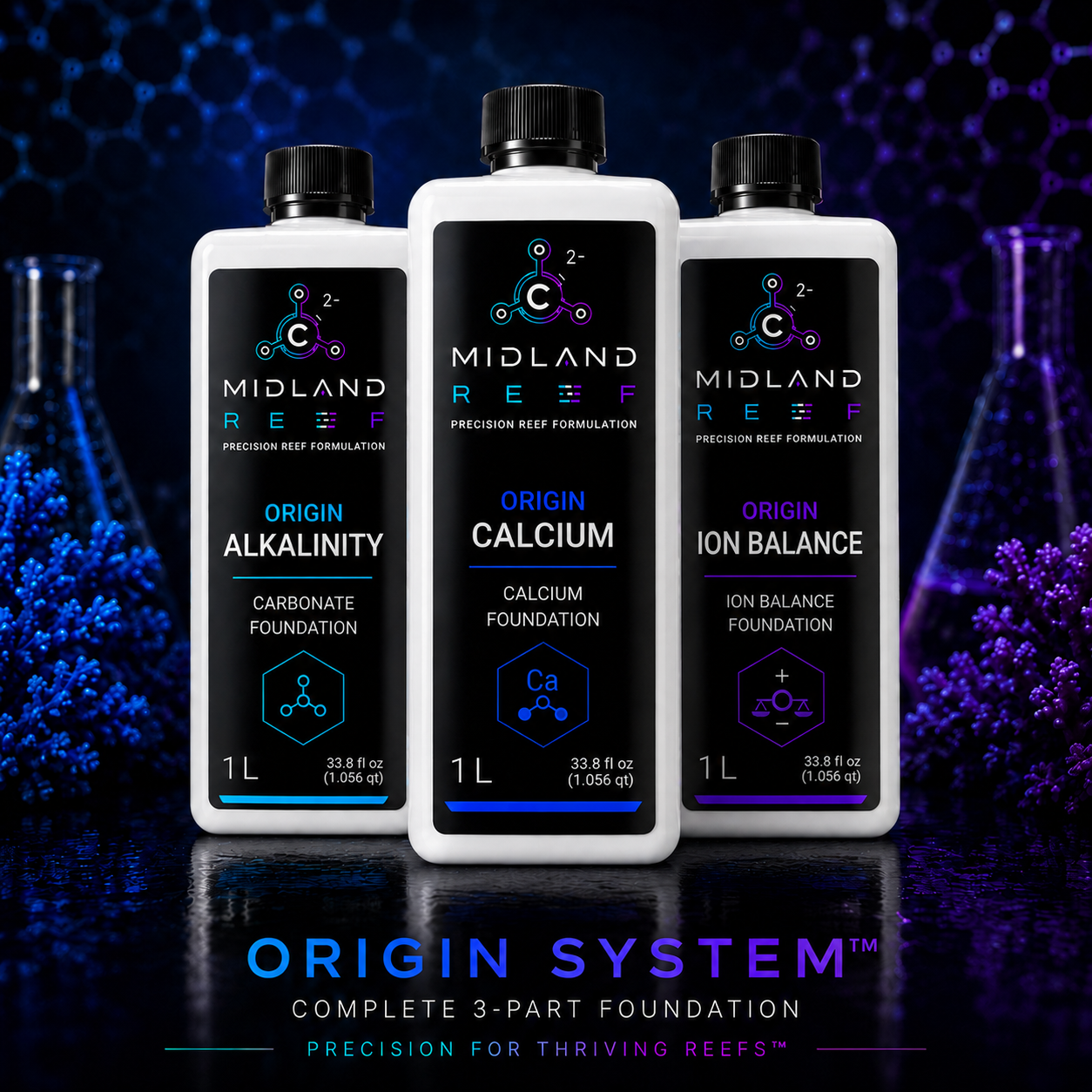 Midland Reef ORIGIN Foundation reef chemistry bundle