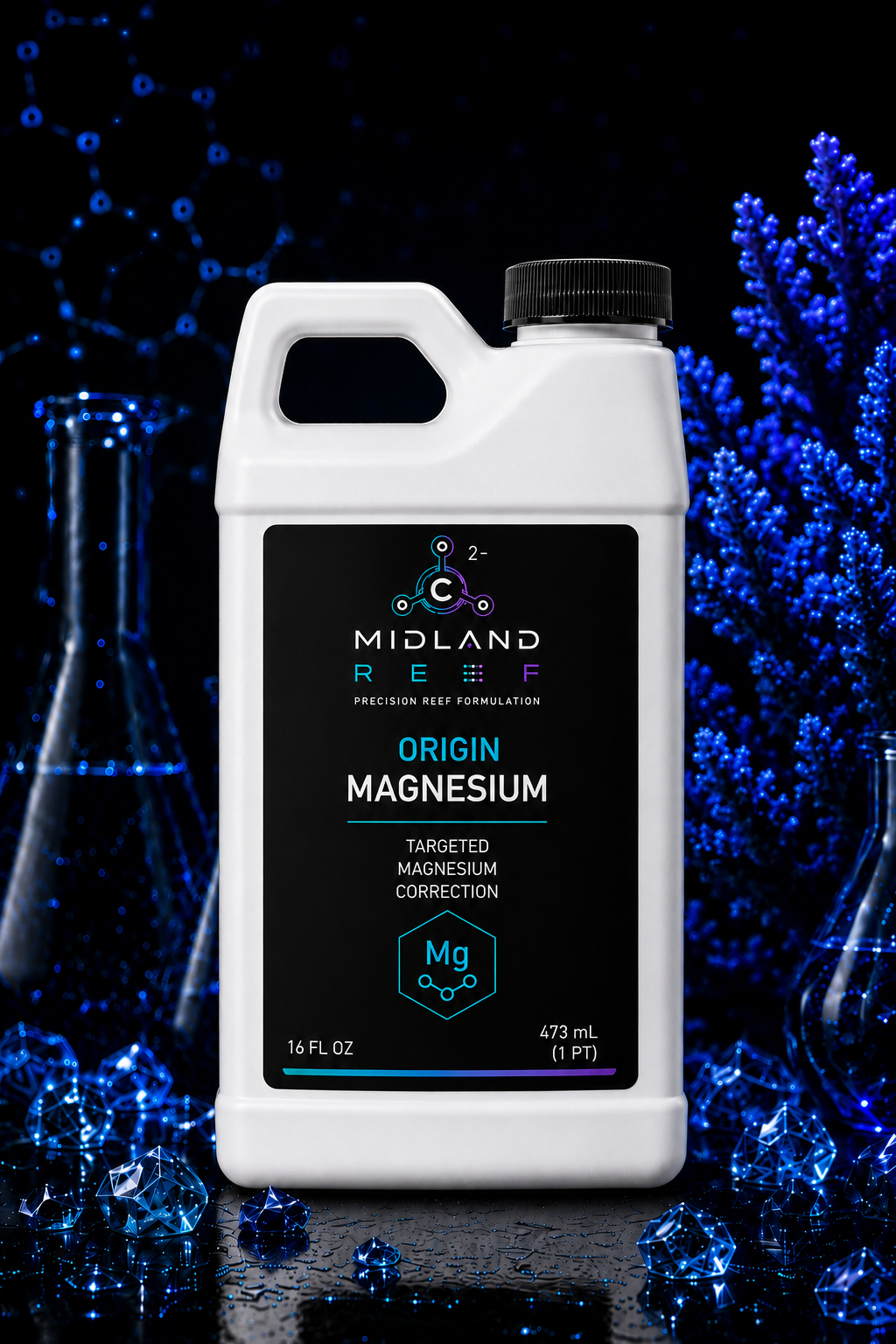 ORIGIN Magnesium™ Correction — 16oz targeted magnesium supplement for reef aquariums