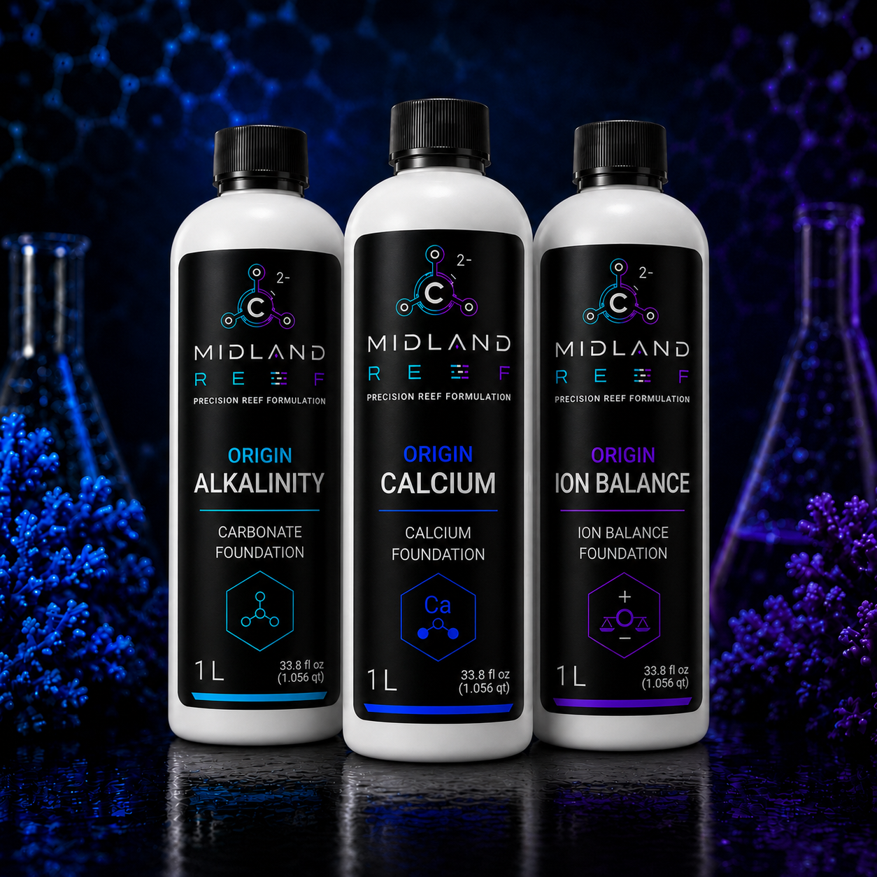Midland Reef ORIGIN Complete Foundation Bundle three part reef foundation system