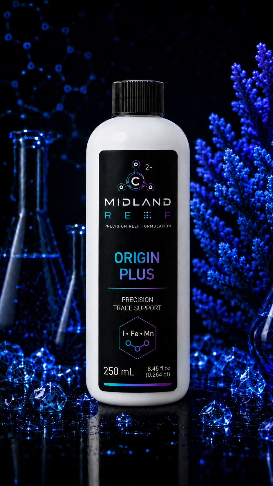 Midland Reef ORIGIN PLUS Trace Upgrade precision trace support 250 mL